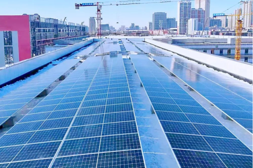 九洲集团承建哈尔滨电机厂屋顶光伏项目一期工程成功并网发电！